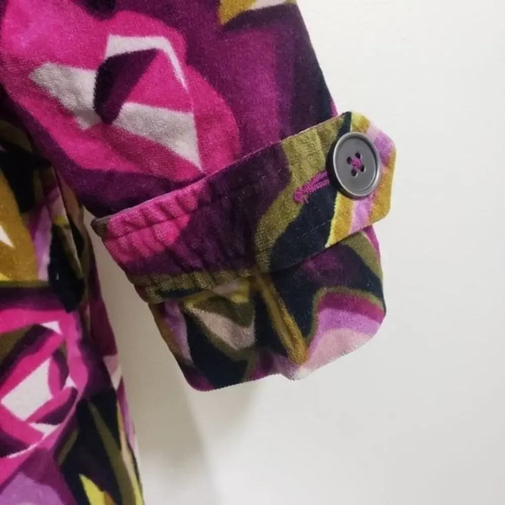 Missoni for Target floral trench velvet feel double breasted‎ coat girls 2T - 3T